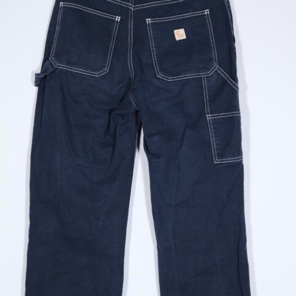 ARITZIA TNA WORKWEAR Ladies Size 00 Dark Blue Greenwich Cargo Jeans - Picture 3 of 9